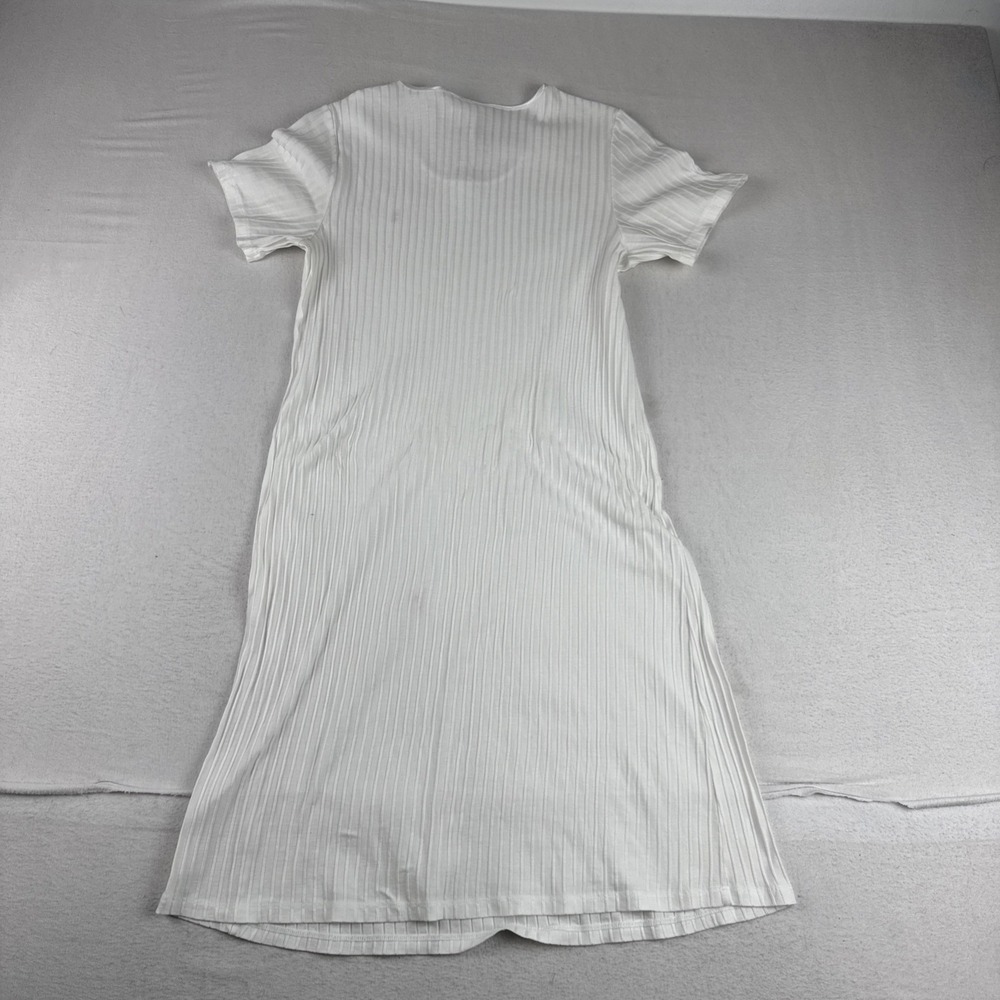 Hanro of Swirtzerland Womens Ribbed Nightgown XS White READ Cotton Sleepwear - Picture 10 of 10